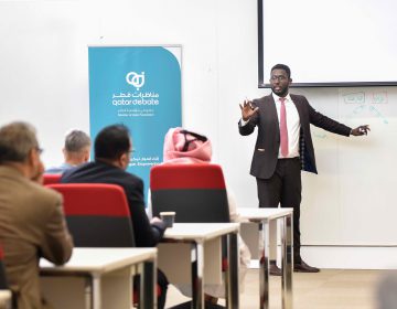 Police College take part in a workshop in using debates in the classroom
