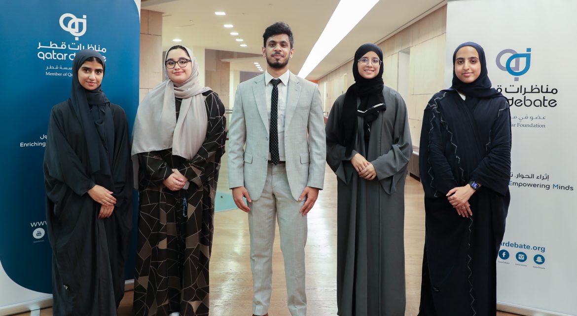 Team Qatar at the biggest schools debating championship