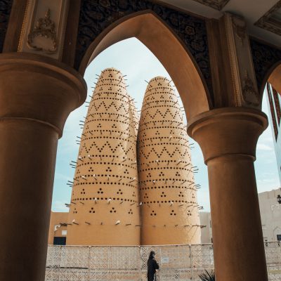 Pigeon,Towers,Of,The,Katara,Cultural,Village,In,Doha,qatar,Framed