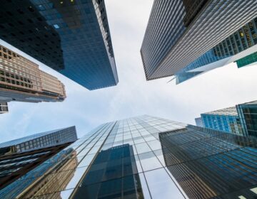 Tall,Skyscrapers,Shot,With,Perspective